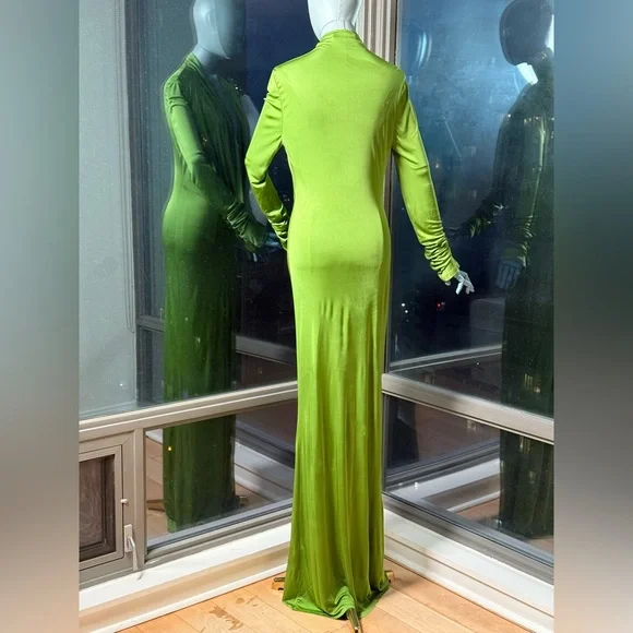 🆕 RAT & BOA 🧿 NWOT Octavia Long Sleeve Column Maxi Dress, Green - Sz XL US 10 - Picture 10 of 16